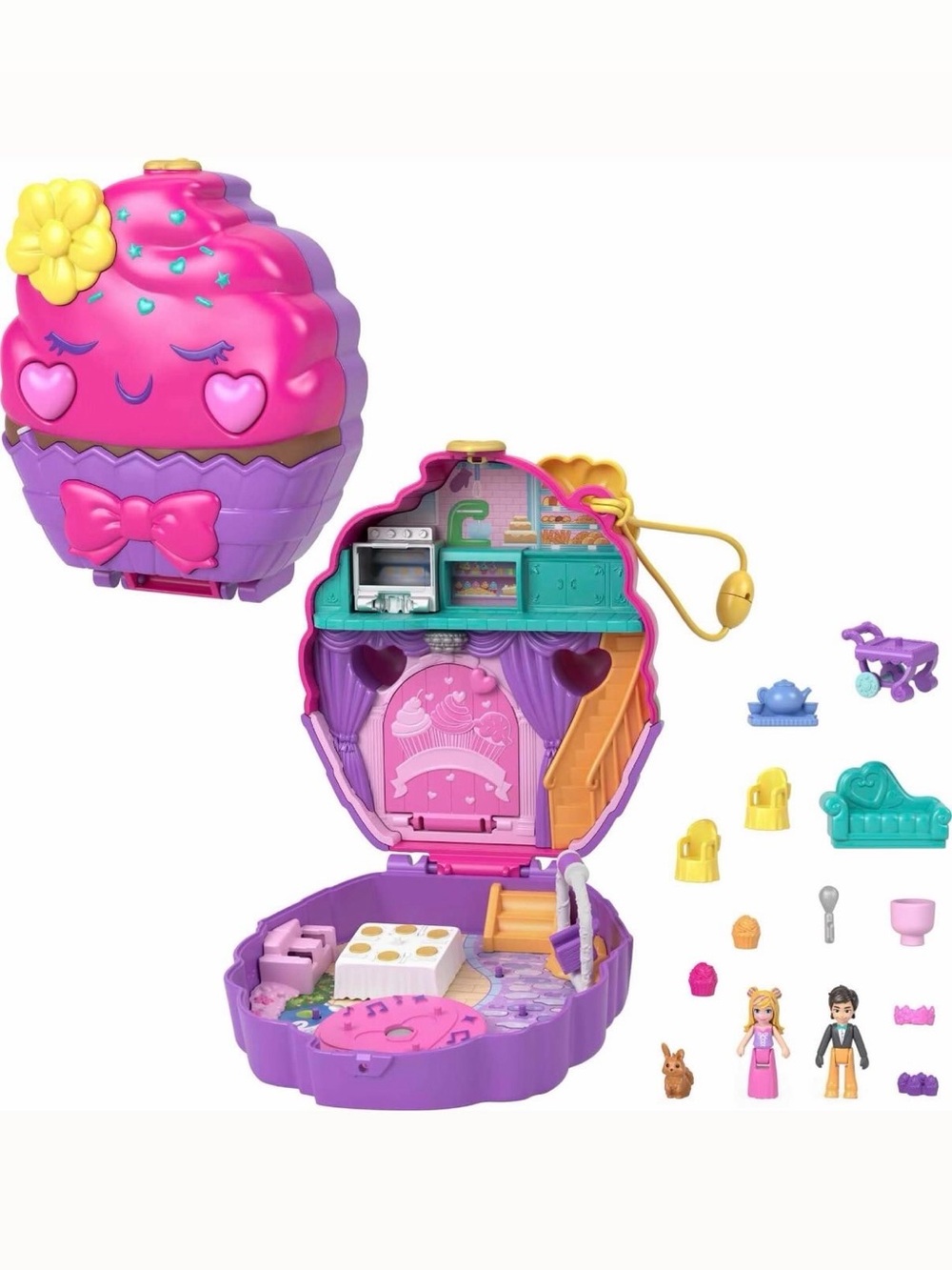 Polly Pocket Something Sweet Cupcake Compact Playset